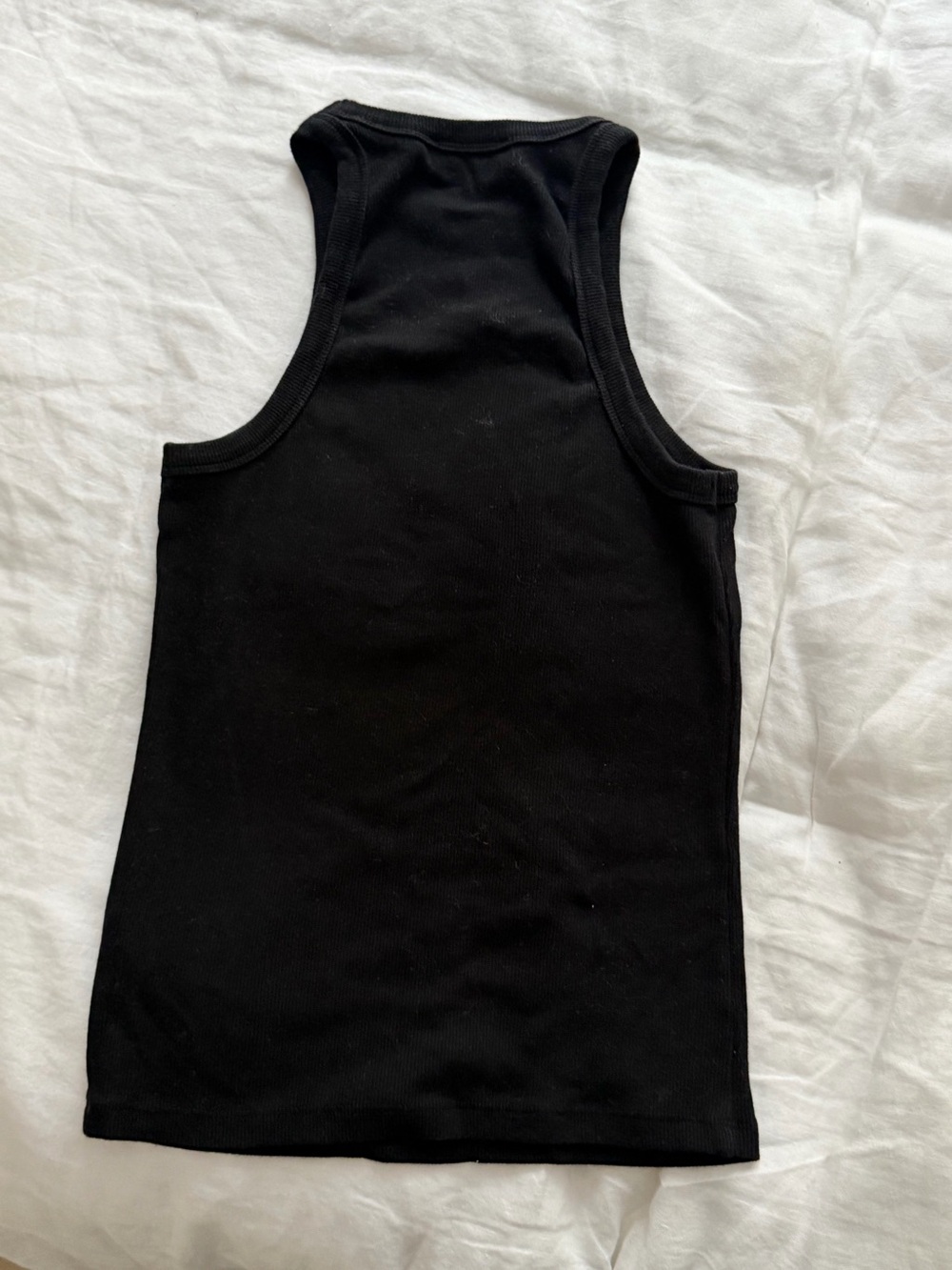 rag & bone Black Ribbed Racer Tank - Picture 2 of 2